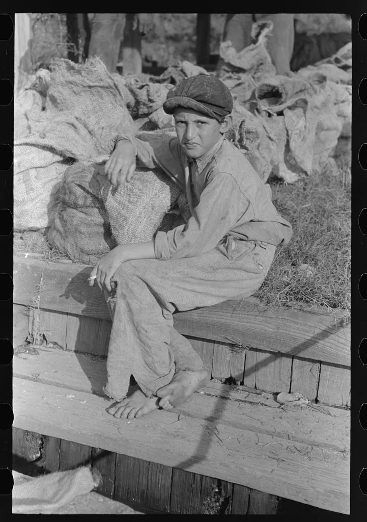 Son of oyster fisherman, Olga, Louisiana, 1938