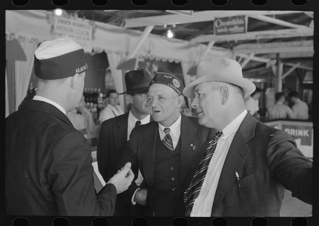 Legionnaires at state fair, Donaldsonville, Louisiana, 1938