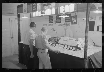Jewelry concession, state fair, Donaldsonville, Louisiana, 1938