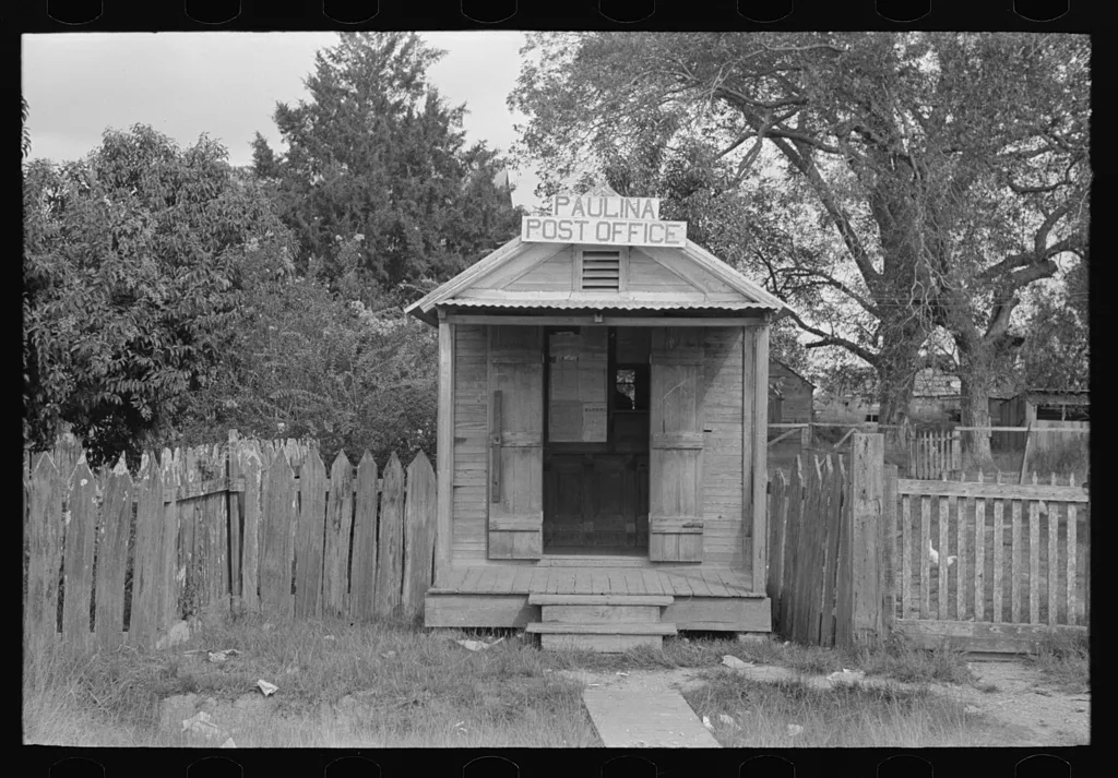 Post office, Paulina, Louisiana, 1938