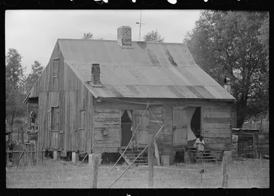 Negro shack near Convent, Louisiana, 1938