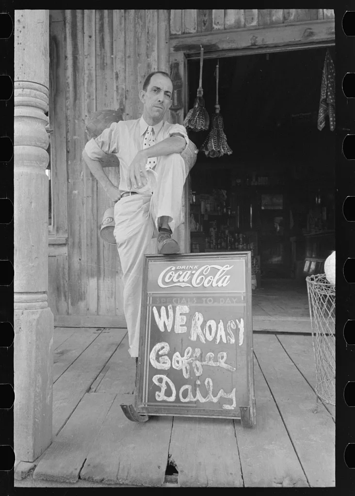 Proprietor of small grocery store, Jeanerette, Louisiana, 1938