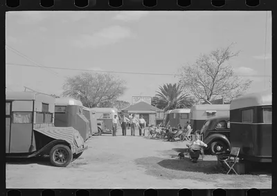 Trailer camp, McAllen, Texas, 1939