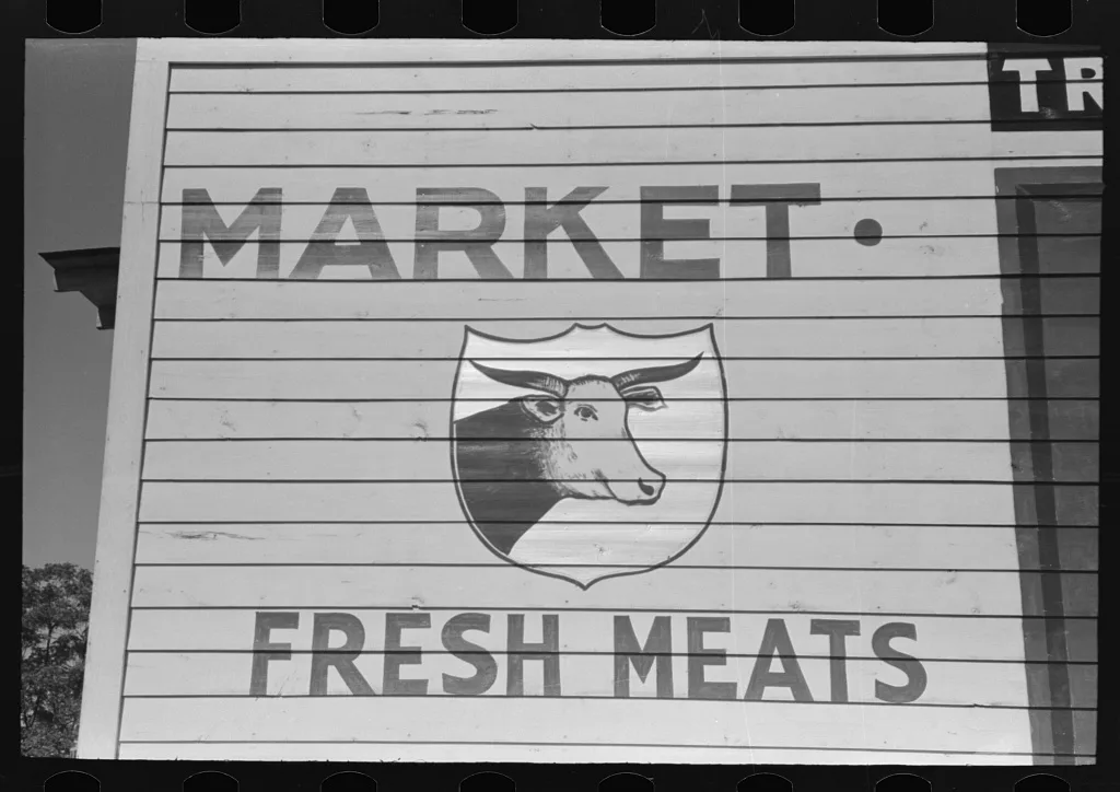 Sign, Marshall, Texas, 1939
