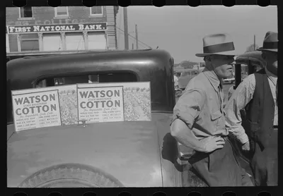 Farmer at market, Weatherford, Texas, 1939