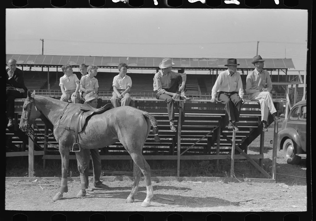 Scene at polo match, Abilene, Texas, 1939
