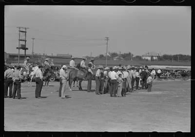 Watching polo match, Abilene, Texas, 1939