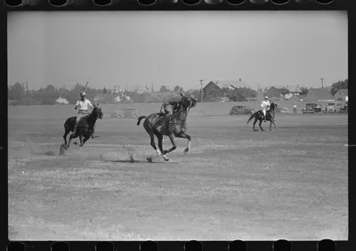 Activity during polo match, Abilene, Texas, 1939