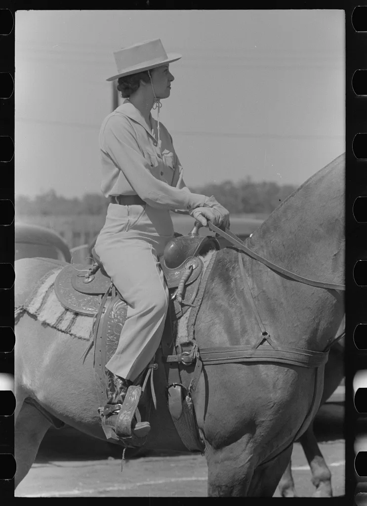 Watching polo match, Abilene, Texas, 1939