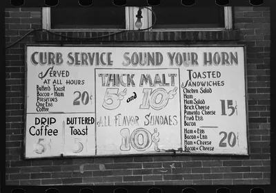 Sign, Taylor, Texas, 1939