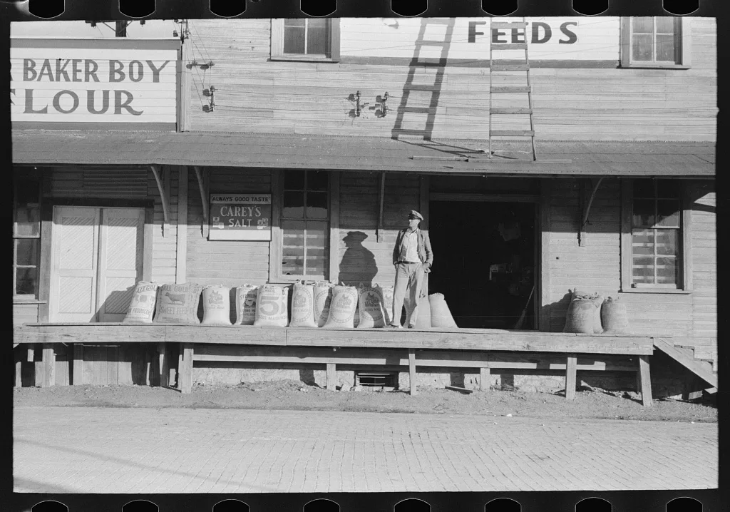 Feed store, Brownwood, Texas, 1939