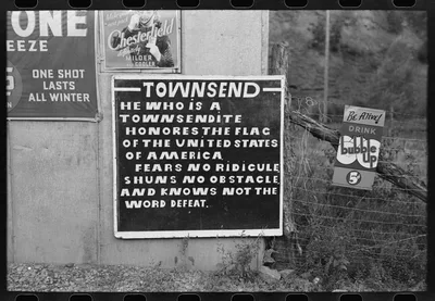 Sign, Saw Pit, Colorado, 1940
