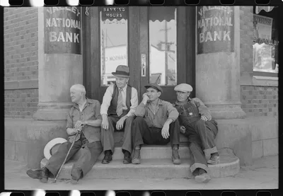 Bank corner. Milton, Washington, 1941