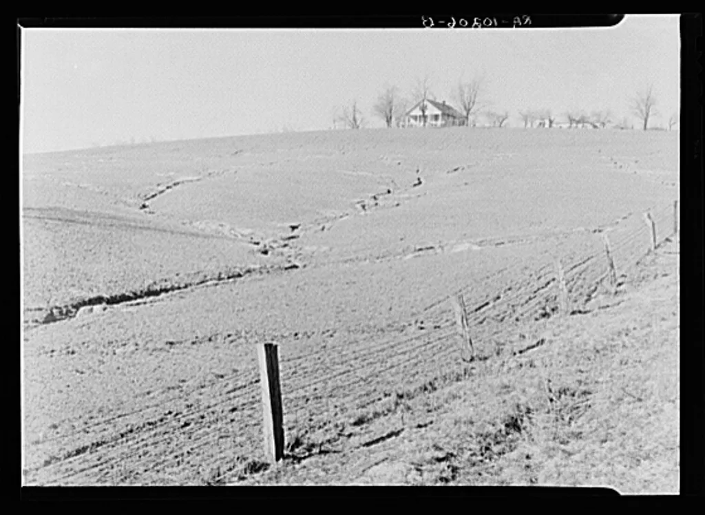 Soil erosion. Posey County, Indiana, 1937