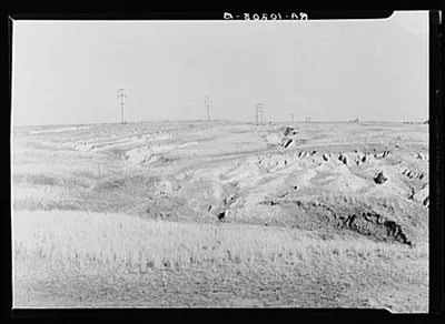Soil erosion in White County, Illinois, 1937
