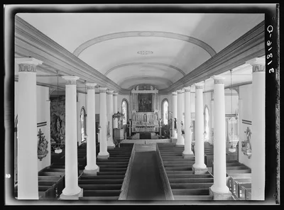 Interior of church. Saint Martinville, Louisiana, 1938