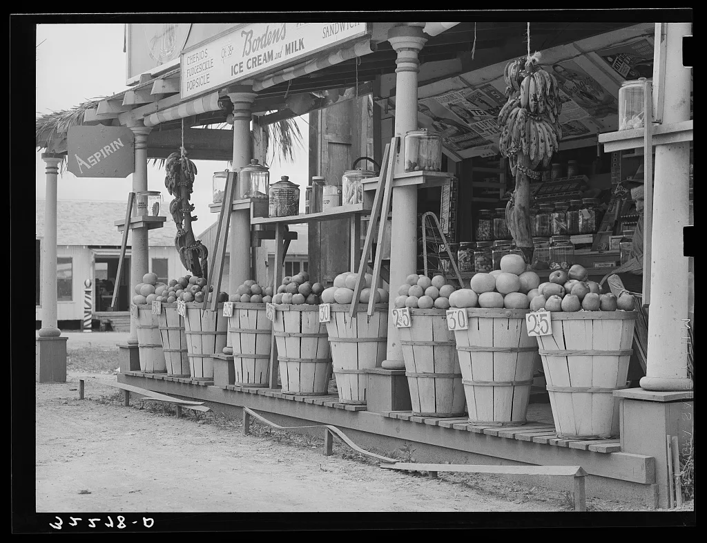 Fruit stand. Robstown, Texas, 1939