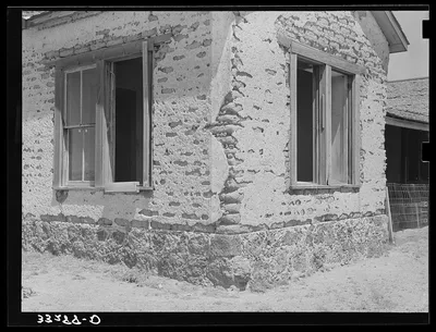 Detail of the old ranch house on the "Walking X" ranch near Marfa,…, 1939
