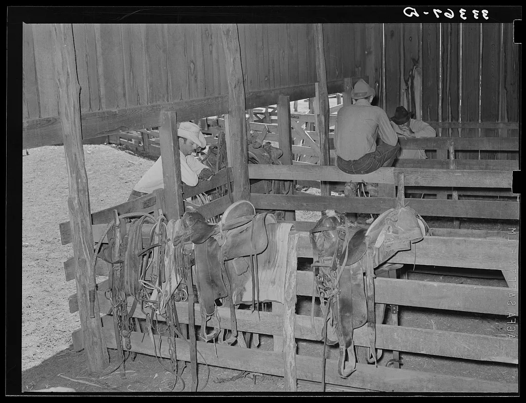 Saddle room. SMS Ranch, Spur, Texas, 1939