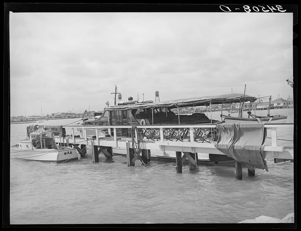 Yacht at Corpus Christi, Texas, 1939