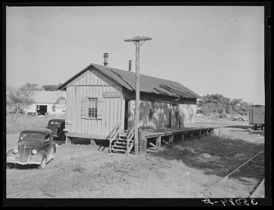 Photograph from Maryland: Railroad station. Lothair, Maryland