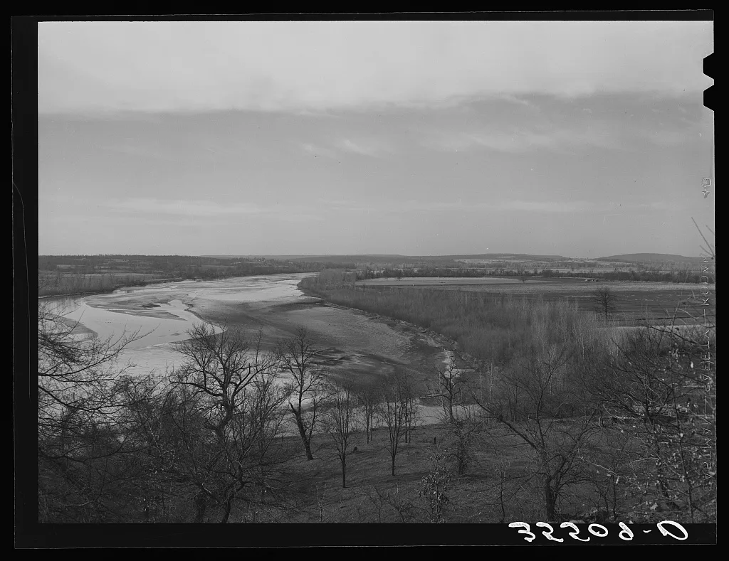 The Canadian River. McIntosh County, Oklahoma, 1940