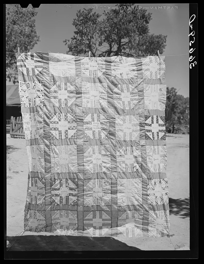 Friendship quilt. Pie Town, New Mexico, 1940