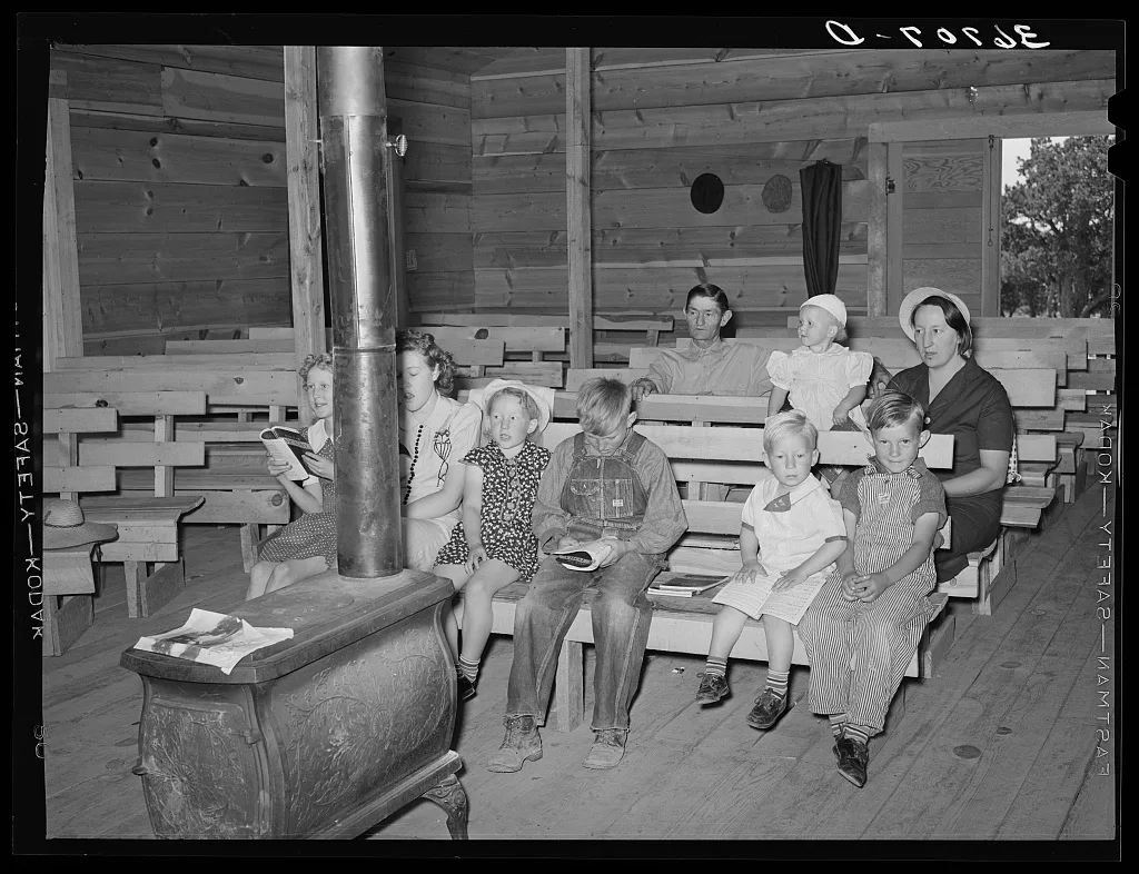 Sunday school. Pie Town, New Mexico, 1940