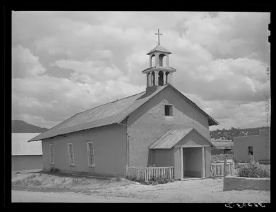 Catholic church. Chamisal, New Mexico, 1940