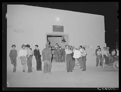 Photograph from New Mexico: Orchestra with traveling show (Spanish-American).…
