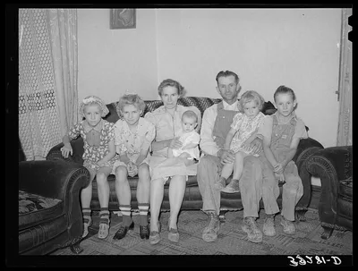 Mormon farm family. Snowville, Utah, 1940