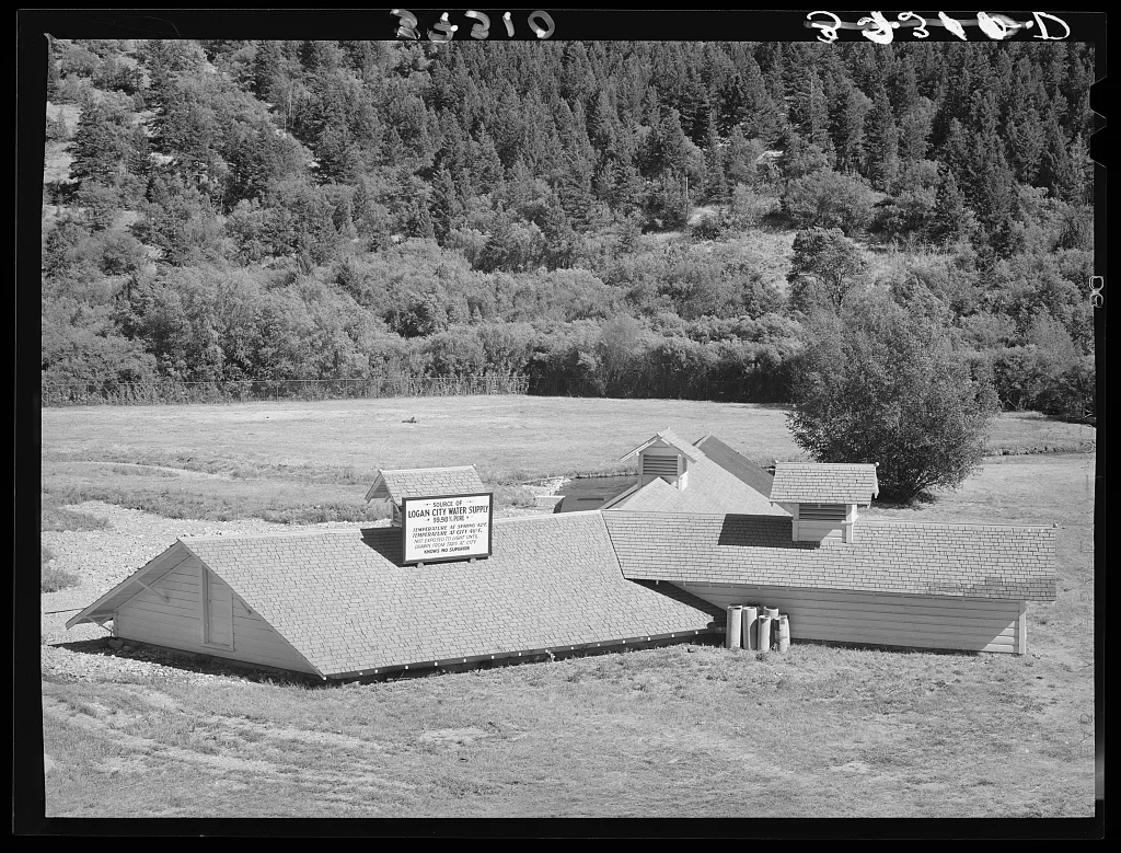 Source of Logan, Utah, water supply. Cache County, Utah, 1940