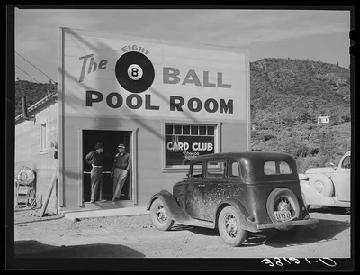 Pool hall. Shasta County, California, 1940
