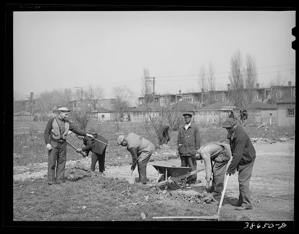 WPA (Work Projects Administration) work on playground on southside of…, Illinois, 1941