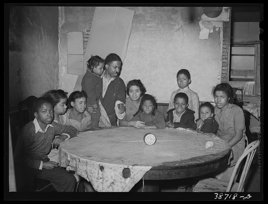 [Untitled photo, possibly related to: Chicago, Illinois. Family on…, 1941