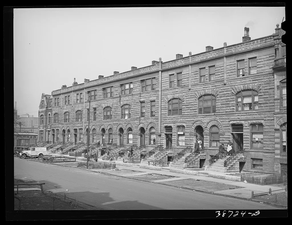 Apartment houses rented to Negroes. Chicago, Illinois, 1941