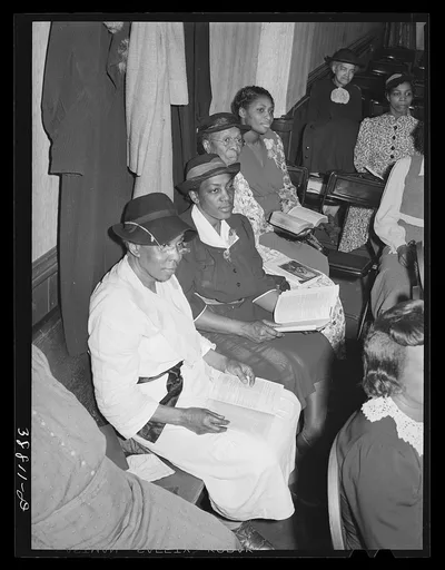 Members of the congregation of the "storefront" Baptist church.…, Illinois, 1941