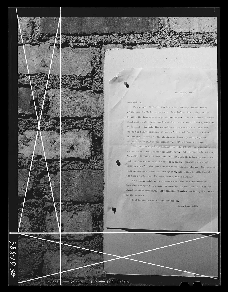Letter to the congretation of the Pentecostal church. Southside,…, Illinois, 1941