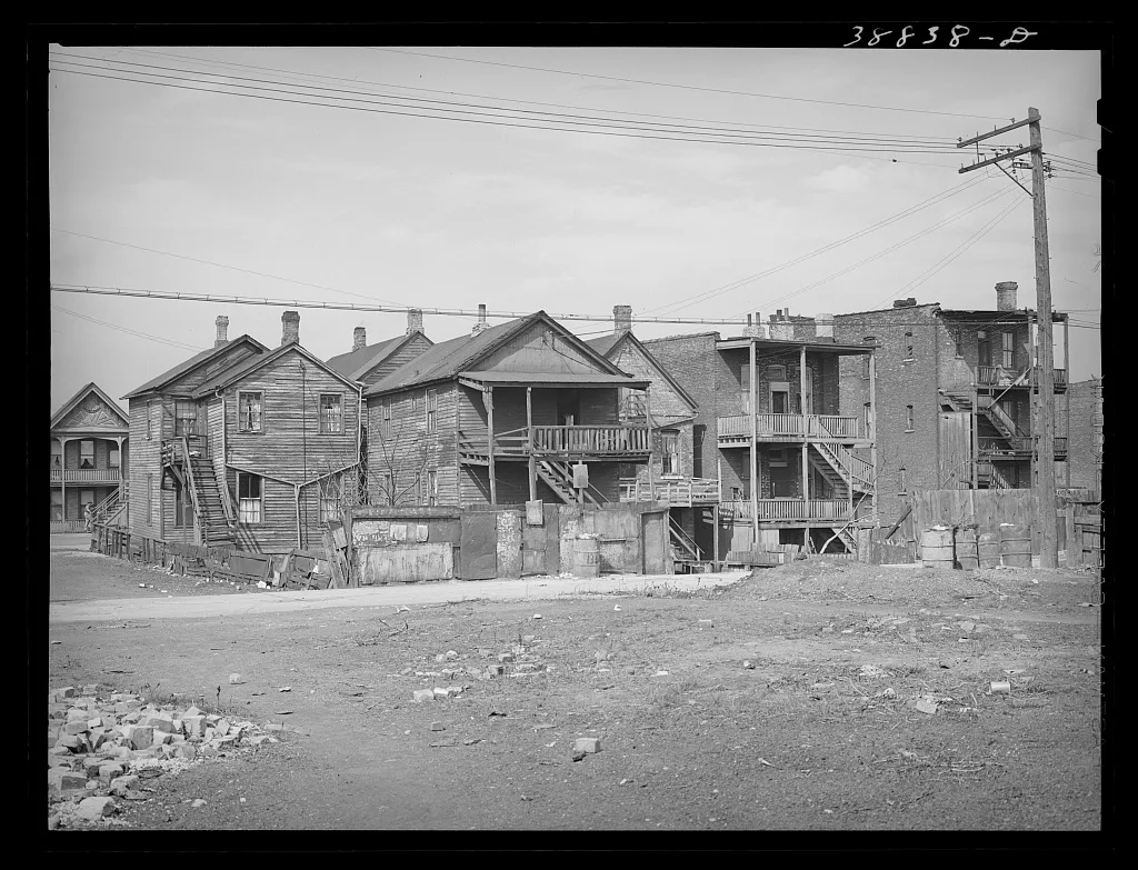 Dwellings in Negro section of Chicago, Illinois, 1941