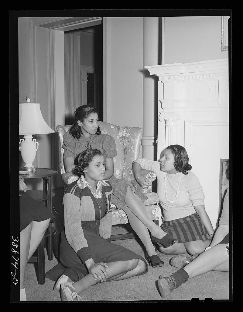 NYA (National Youth Administration) girls and instructor at Good…, Illinois, 1941