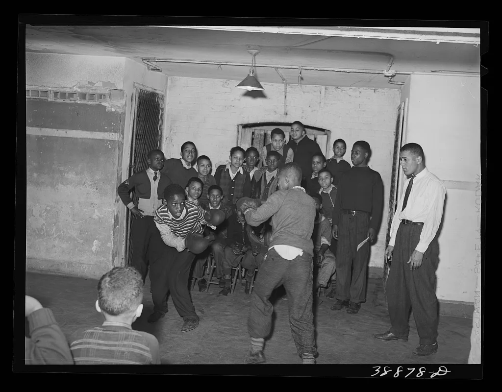 Boxing is popular at the Good Shepherd Community Center. Chicago,…, Illinois, 1941