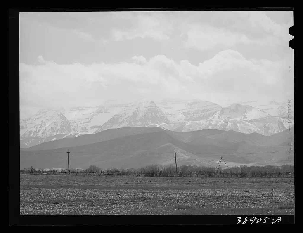 [Untitled photo, possibly related to: Spring pasture with the…, Utah, 1941