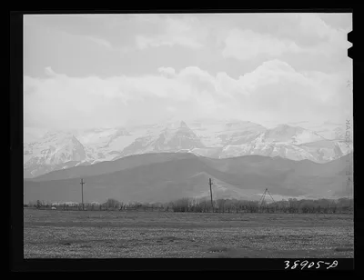 [Untitled photo, possibly related to: Spring pasture with the…, Utah, 1941
