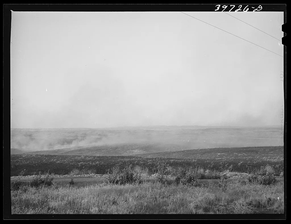 Grass fire. Canyon County, Idaho, 1941