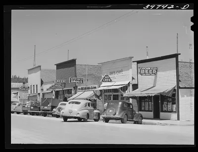 Main street of Cascade, Idaho, 1941