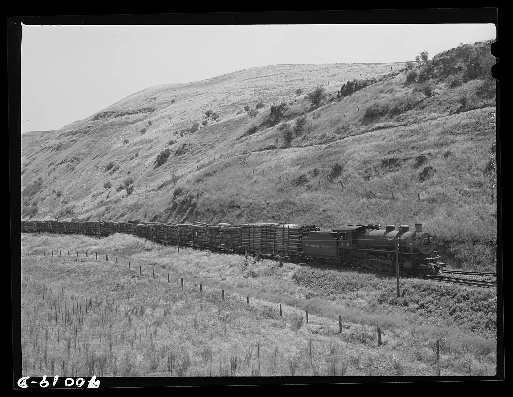 Logging train. Spalding Junction, Idaho, 1941